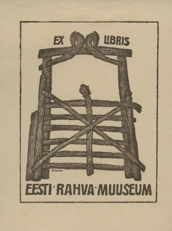 Ex libris Eesti Rahva Muuseum 