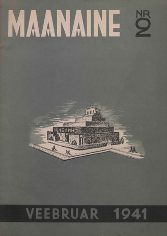 Maanaine : Ühiskondlik, poliitiline ja kirjandus-kultuuriline ajakiri  ; 2 1941-02