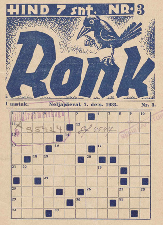 Ronk : [ajakiri] ; 3 1933-12-07