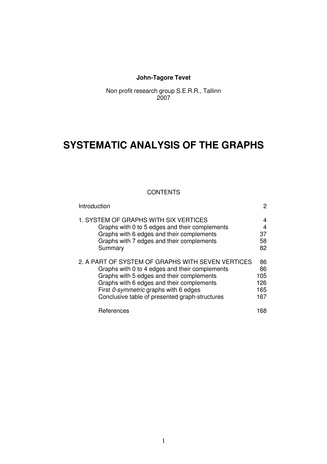 Systematic analysis of the graphs