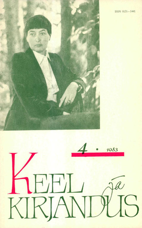 Keel ja Kirjandus ; 4 1983-04