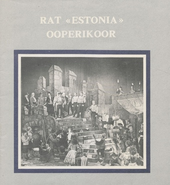 RAT "Estonia" ooperikoor = Оперный хор ГАТ "Эстония" : [reklaamprospekt] 