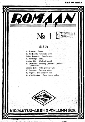 Romaan ; 1 (91) 1926-01