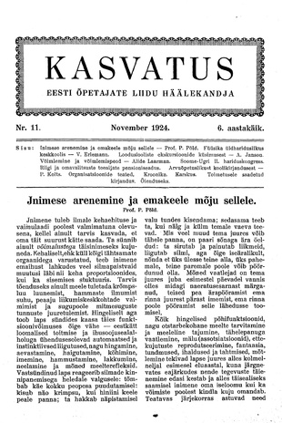 Kasvatus ; 11 1924-11