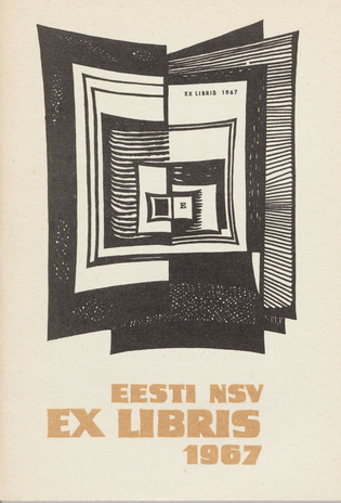 Eesti NSV ex libris 1967 : näituse kataloog 