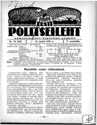 Eesti Politseileht ; 24 1925