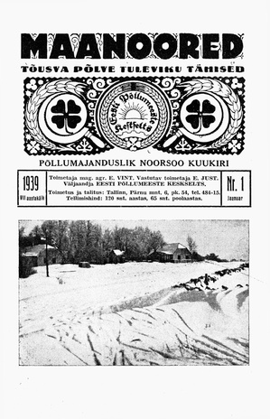 Maanoored ; 1 1939-01