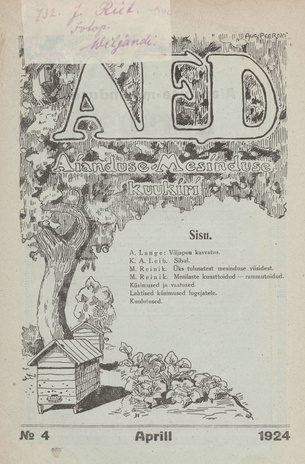 Aed : aianduse ajakiri ; 4 1924-04