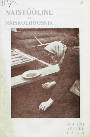 Naistööline ja naiskolhoosnik ; 4 (71) 1935-04