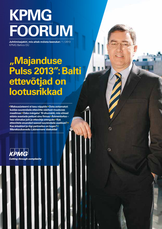 KPMG Foorum ; 1 (32) 2013