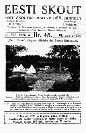 Eesti Skout ; 4/5 1926-08-20