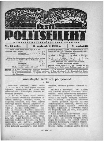 Eesti Politseileht ; 16 1930