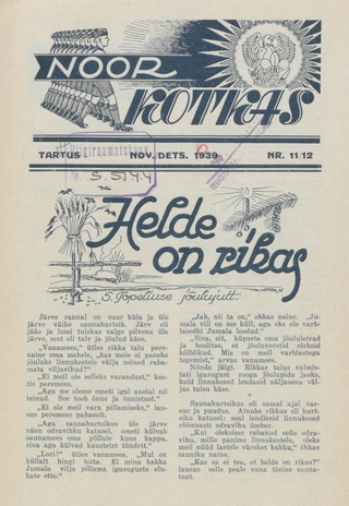 Noor Kotkas ; 11-12 1939-12
