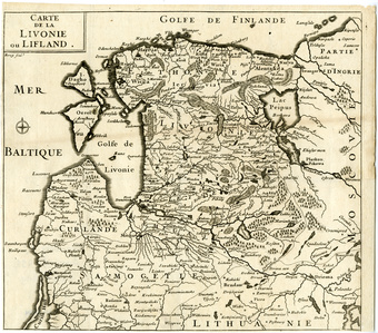 Carte de la Livonie ou Lifland