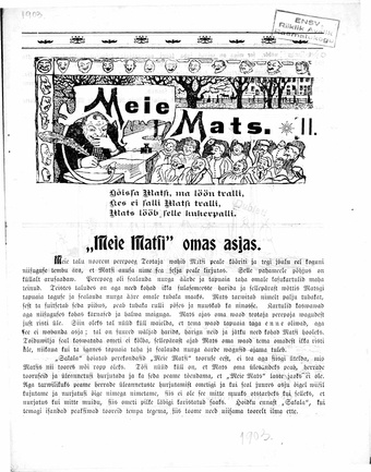 Meie Mats ; 2 1903