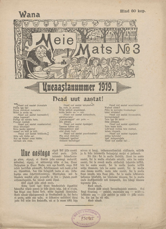 Vana Meie Mats : nalja- ja pilkekunsti nädalkiri ; 3 1919