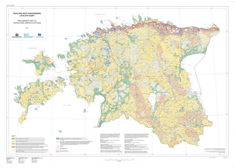 Esialgne Eesti radooniriski levilate kaart = Preliminary map of radon risk areas in Estonia 
