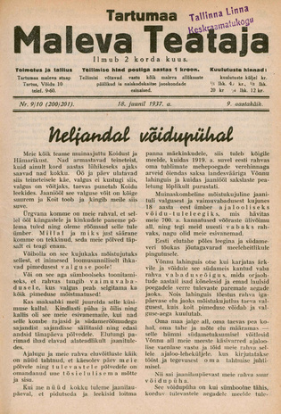 Tartumaa Maleva Teataja ; 9/10 (200/201) 1937-06-18
