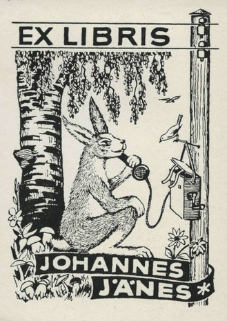 Ex libris Johannes Jänes 