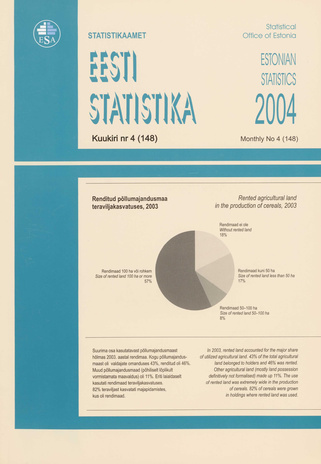 Eesti Statistika Kuukiri = Monthly Bulletin of Estonian Statistics ; 4(148) 2004-05