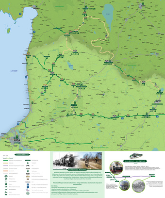 Rohelised rööpad : matkarajad Eesti ja Läti vanadel raudteedel 