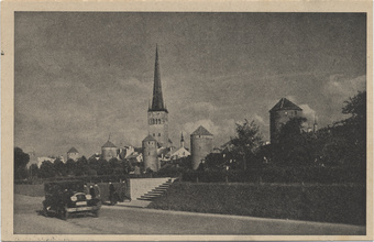 Reval : der Platz der Türme und die Olaikirche = Tallinn : Tornide väljak ja Oleviste kirik 