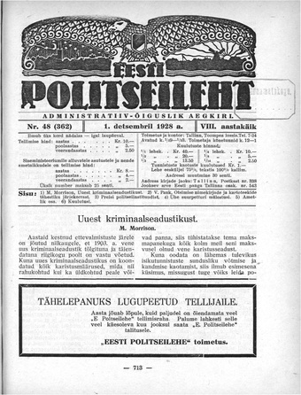 Eesti Politseileht ; 48 1928