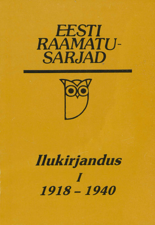 Eesti raamatusarjad. Ilukirjandus. 1, 1918-1940 