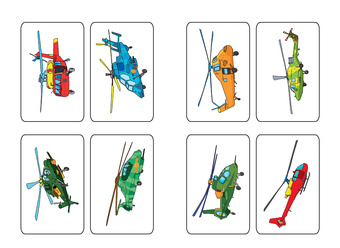 Helikopterid : kleepsudega värvivihik 