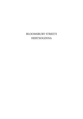 Bloomsbury Streeti hertsoginna 