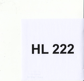 HL 222 : Eesti Muusikafondi heliarhiiv