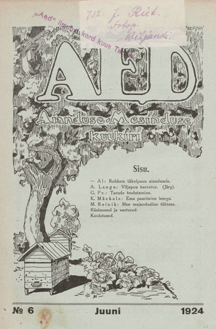 Aed : aianduse ajakiri ; 6 1924-06