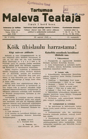 Tartumaa Maleva Teataja ; 3 (252) 1940-03-20