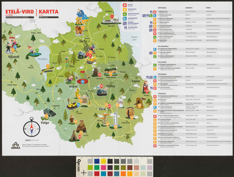 Etelä-Viro perheille : kartta = South-Estonia for families : map 