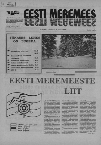 Eesti Meremees ; 1 1990