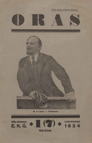 Oras ; 1 (7) 1924