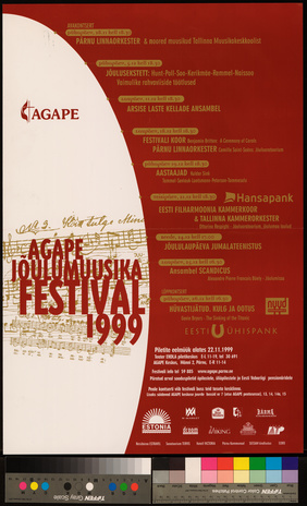 Agape jõulumuusika festival 1999