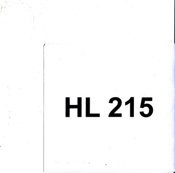 HL 215 : Eesti Muusikafondi heliarhiiv