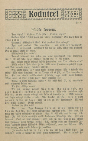 Koduteel ; 4 1924