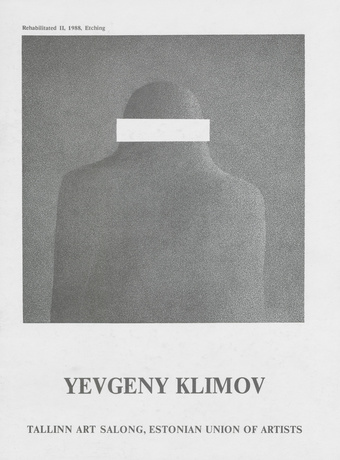 Jevgeni Klimov : graphic works : exhibition in Tallinn Art Salong, December 1988 