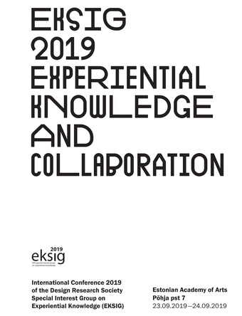 EKSIG 2019: Experimental Knowledge and Collaboration
