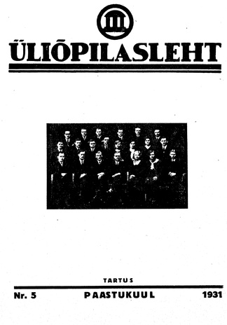 Üliõpilasleht ; 5 1931