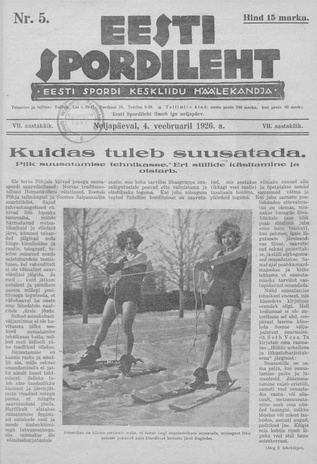 Eesti Spordileht ; 5 1926-02-04