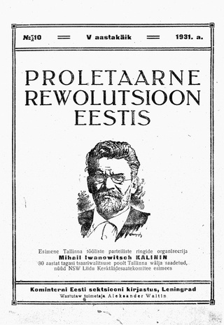Proletaarne Rewolutsioon Eestis ; 10 1931