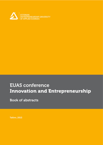 Innovation and entrepreneurship: new ways of thinking : EUAS conference : book of abstracts 