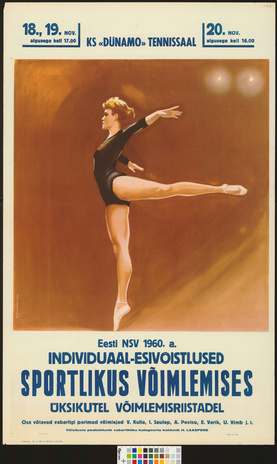 Eesti NSV 1960. a. individuaal-esivõistlused sportlikus võimlemises
