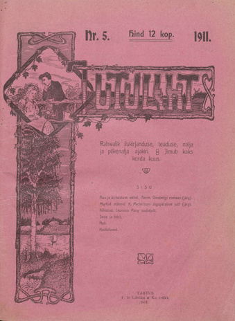 Jutuleht : rahvalik ilukirjanduse, teaduse, nalja ja pilkenalja ajakiri ; 5 1911