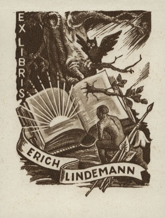 Ex libris Erich Lindemann 