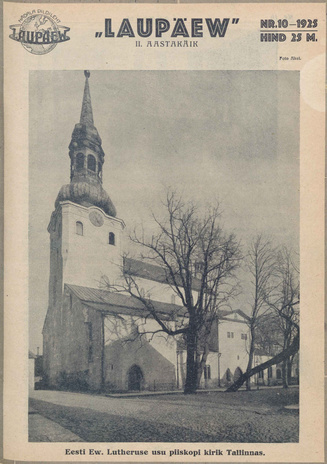 Laupäev : nädala pildileht ; 10 1925