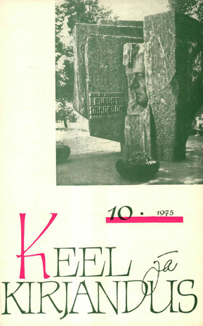 Keel ja Kirjandus ; 10 1975-10